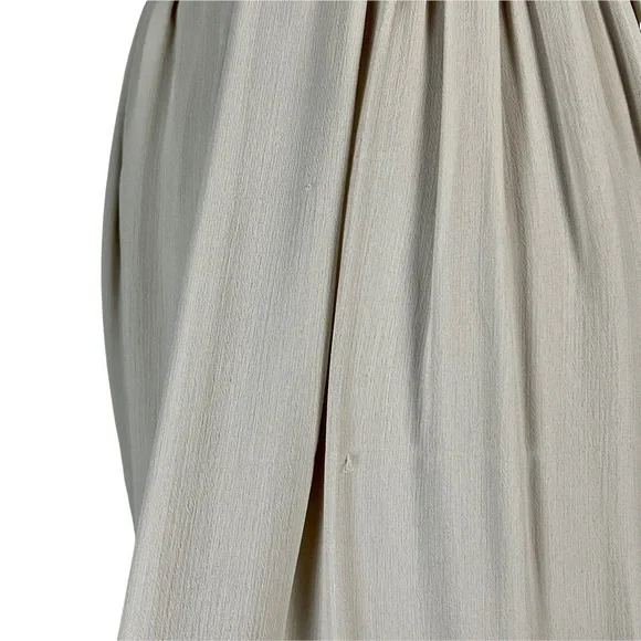 WATTERS MICAH SANDSTONE CRINKLE CHIFFON A LINE HALTER BRIDESMAID FORMAL GOWN - Picture 11 of 16